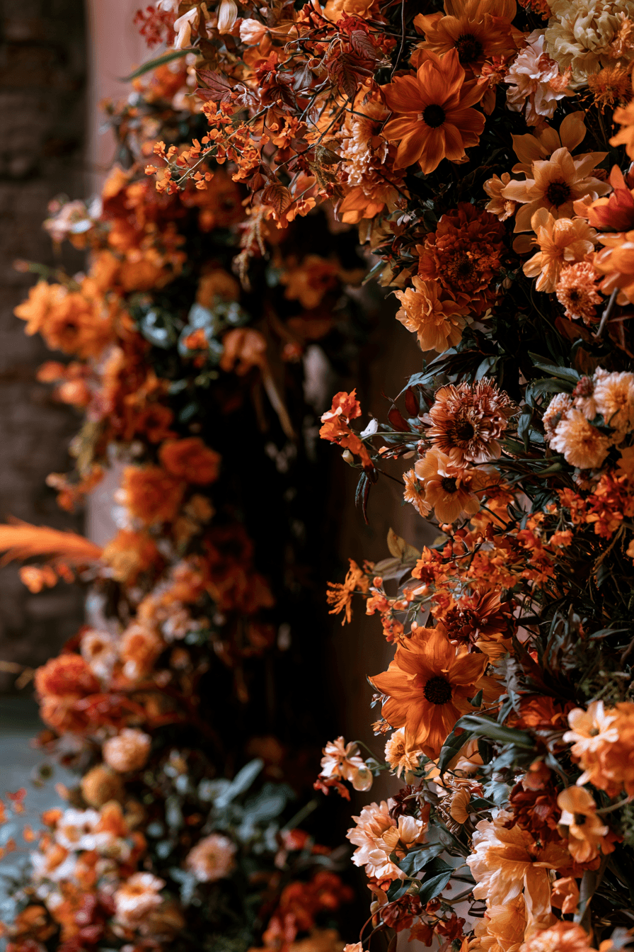 27 Stunning Burnt Orange Wedding Flower Ideas for a Romantic Celebration