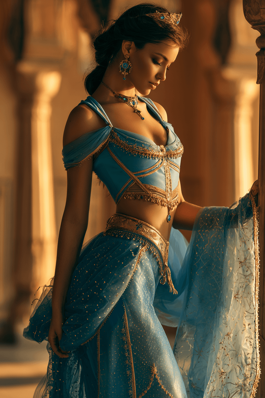 27 Enchanting Jasmine and Aladdin Costumes for Couples and Families