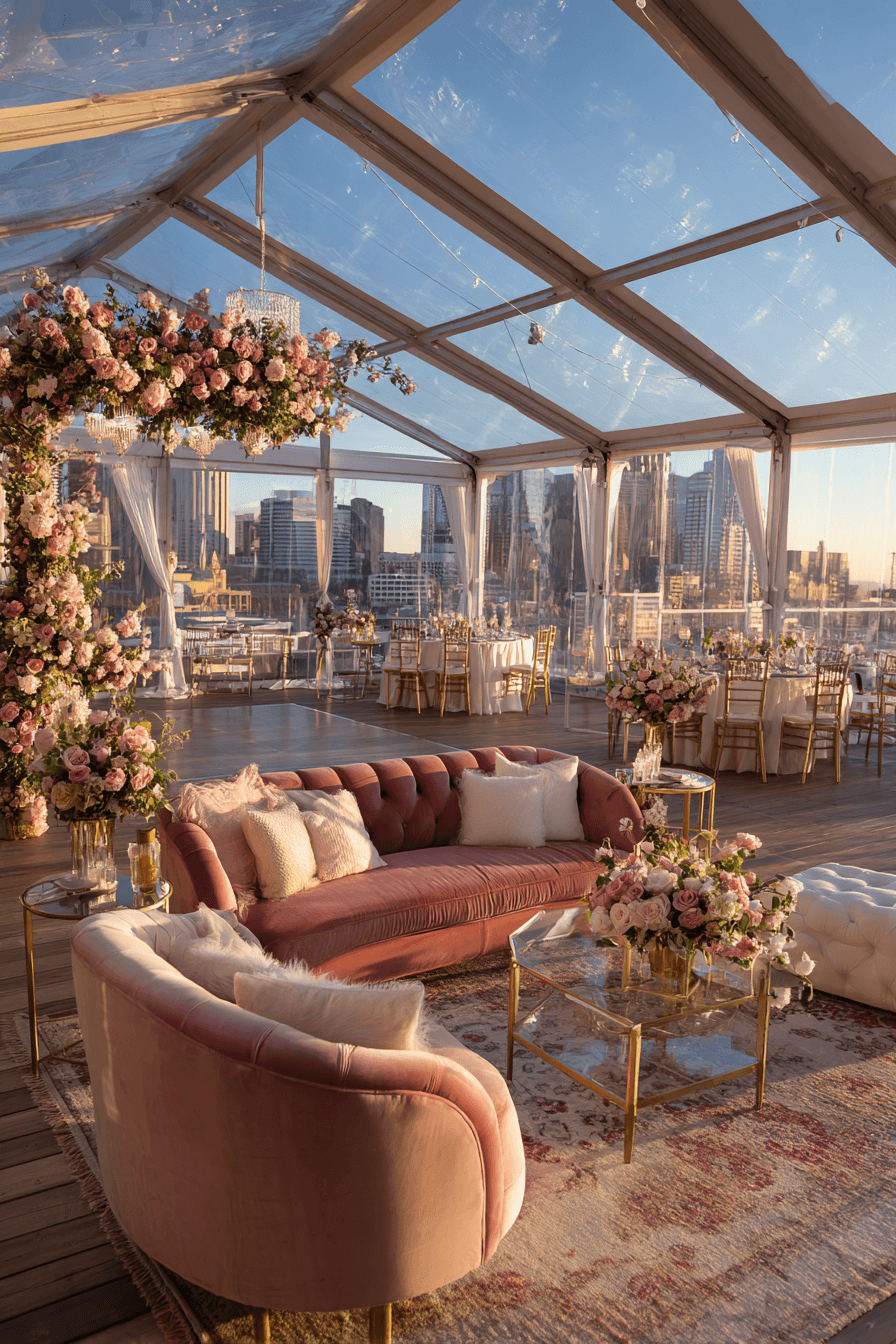 27 Elegant Rooftop Wedding Reception Themes Couples Love