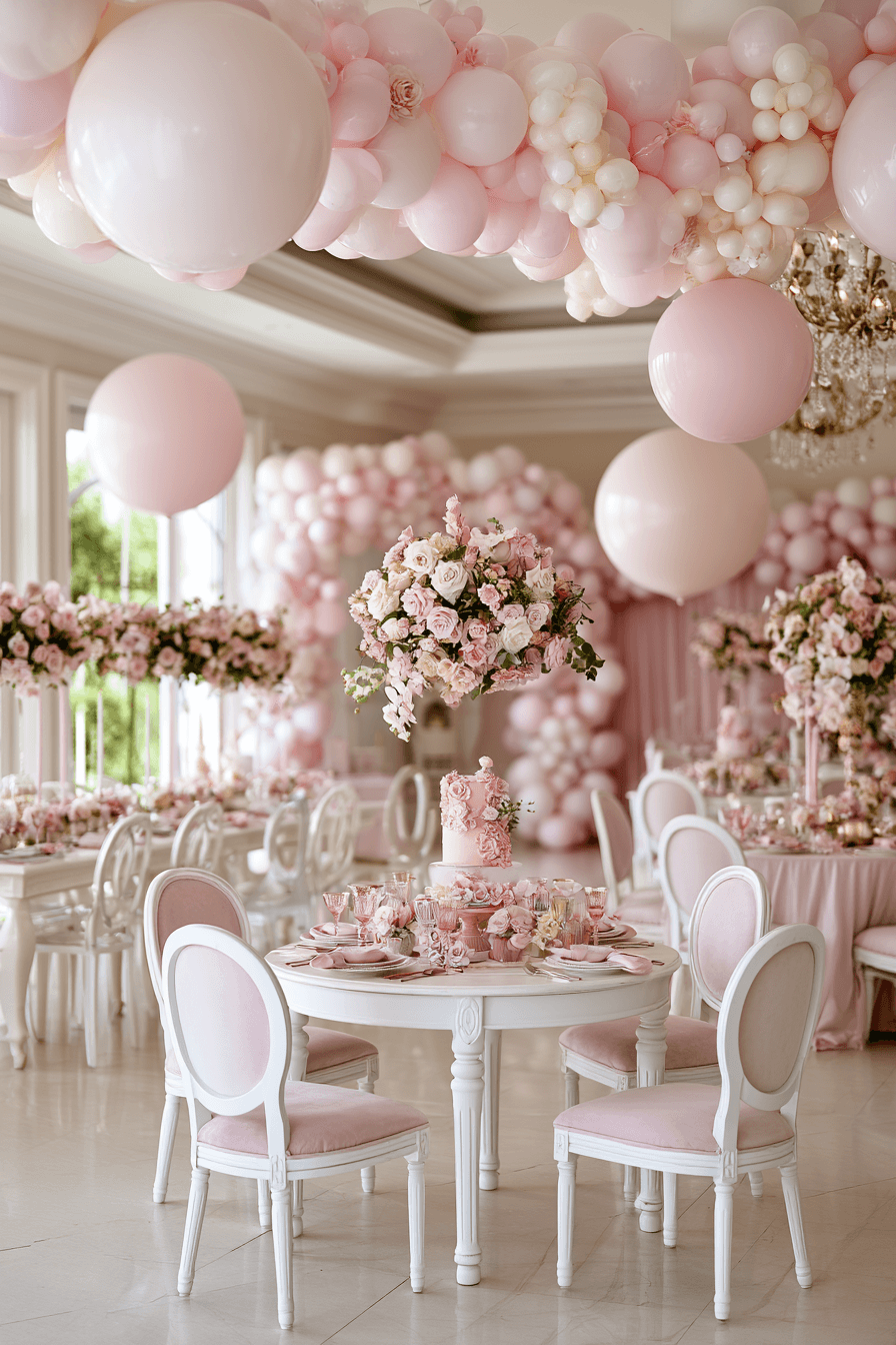 27 Beautiful Pink and White Birthday Decorations to Inspire Your Party