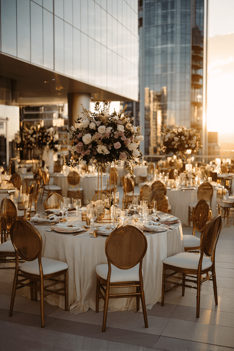 27 Elegant Rooftop Wedding Reception Themes Couples Love