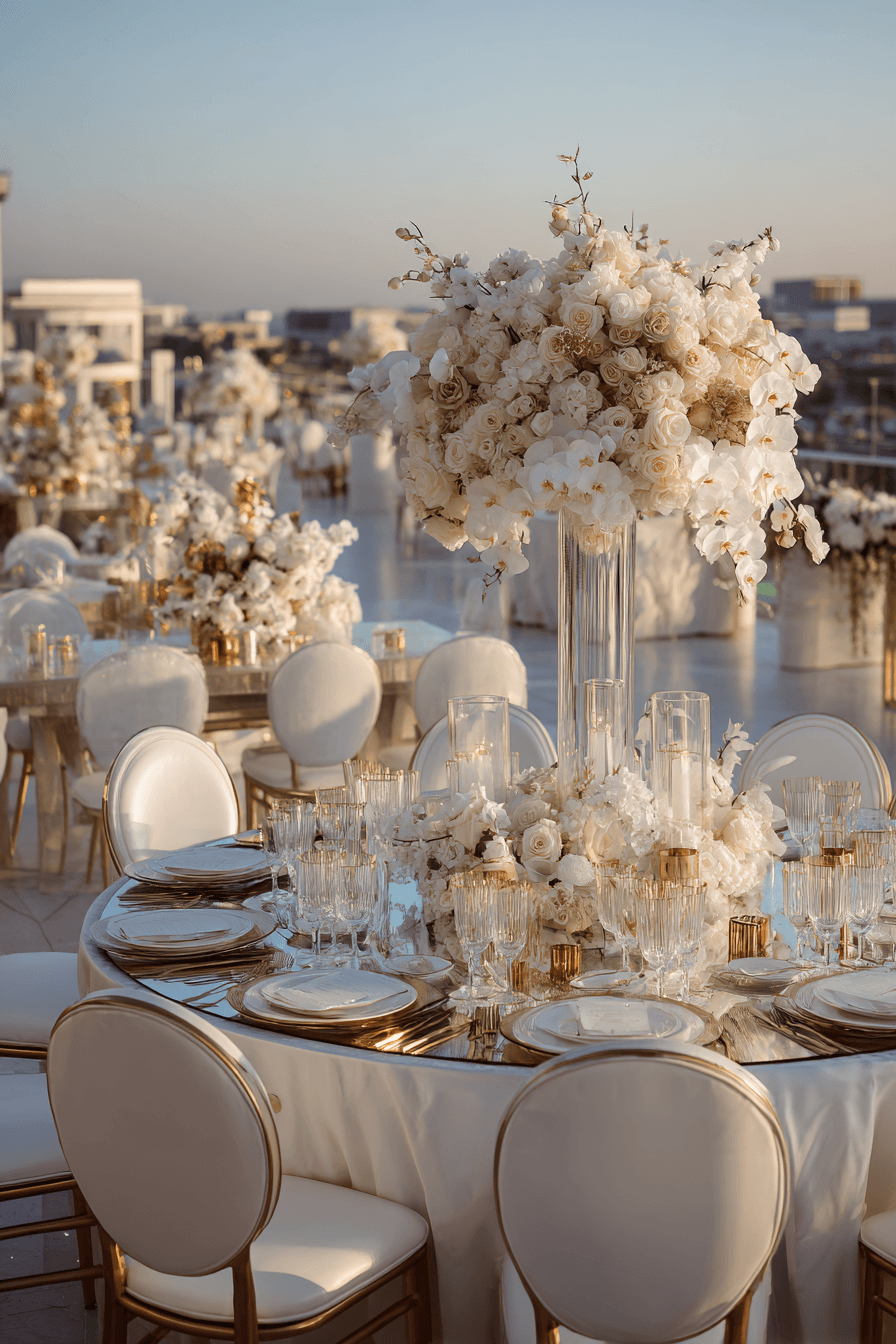 27 Elegant Rooftop Wedding Reception Themes Couples Love