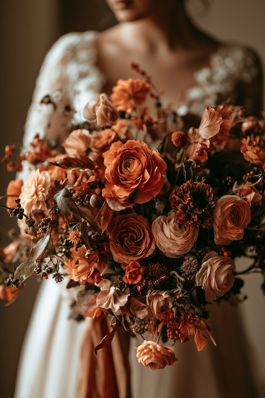 27 Stunning Burnt Orange Wedding Flower Ideas for a Romantic Celebration
