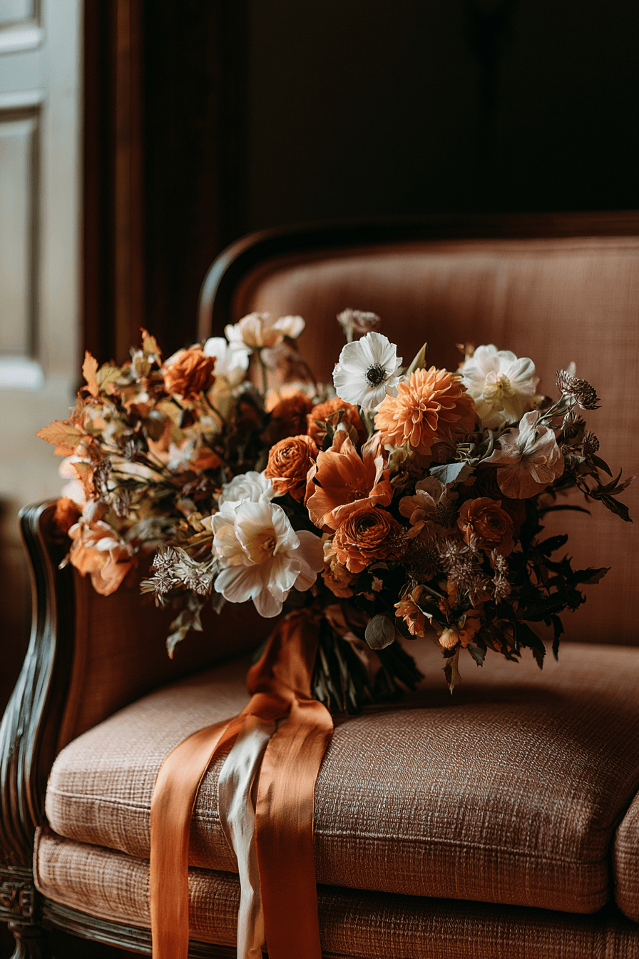 27 Stunning Burnt Orange Wedding Flower Ideas for a Romantic Celebration