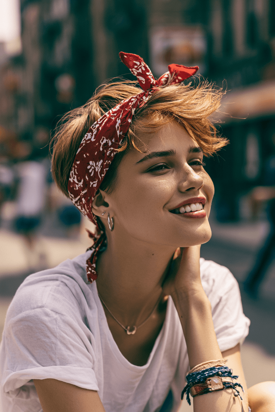 27 Bandana Hairstyles for Short Hair That Look Effortlessly Chic
