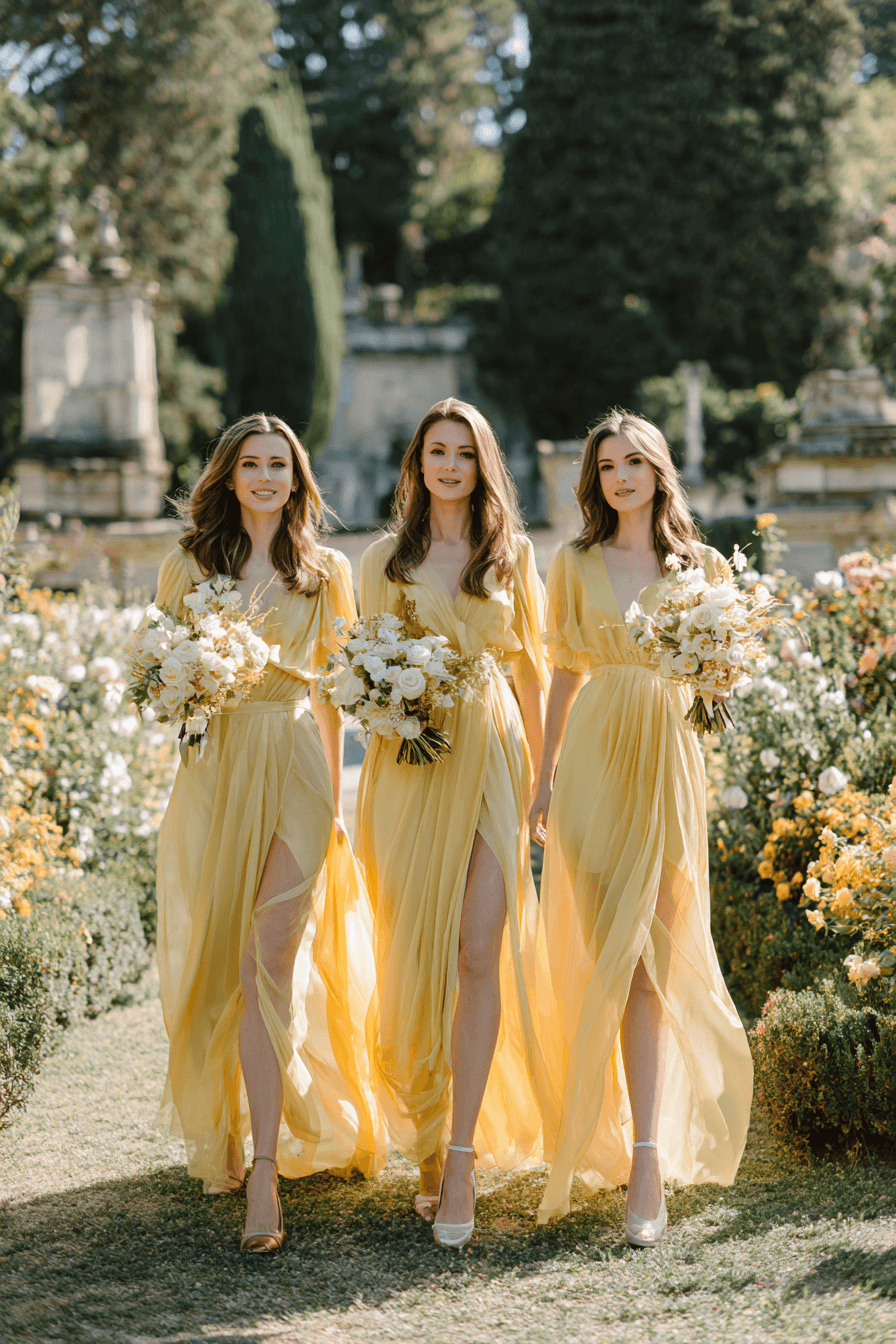 27 Stunning Butter Yellow Bridesmaid Dress Ideas for Elegant Weddings