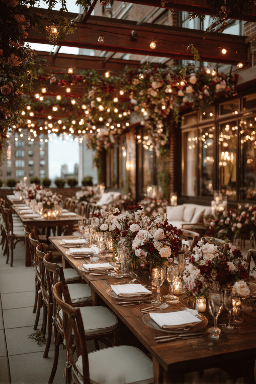 27 Elegant Rooftop Wedding Reception Themes Couples Love