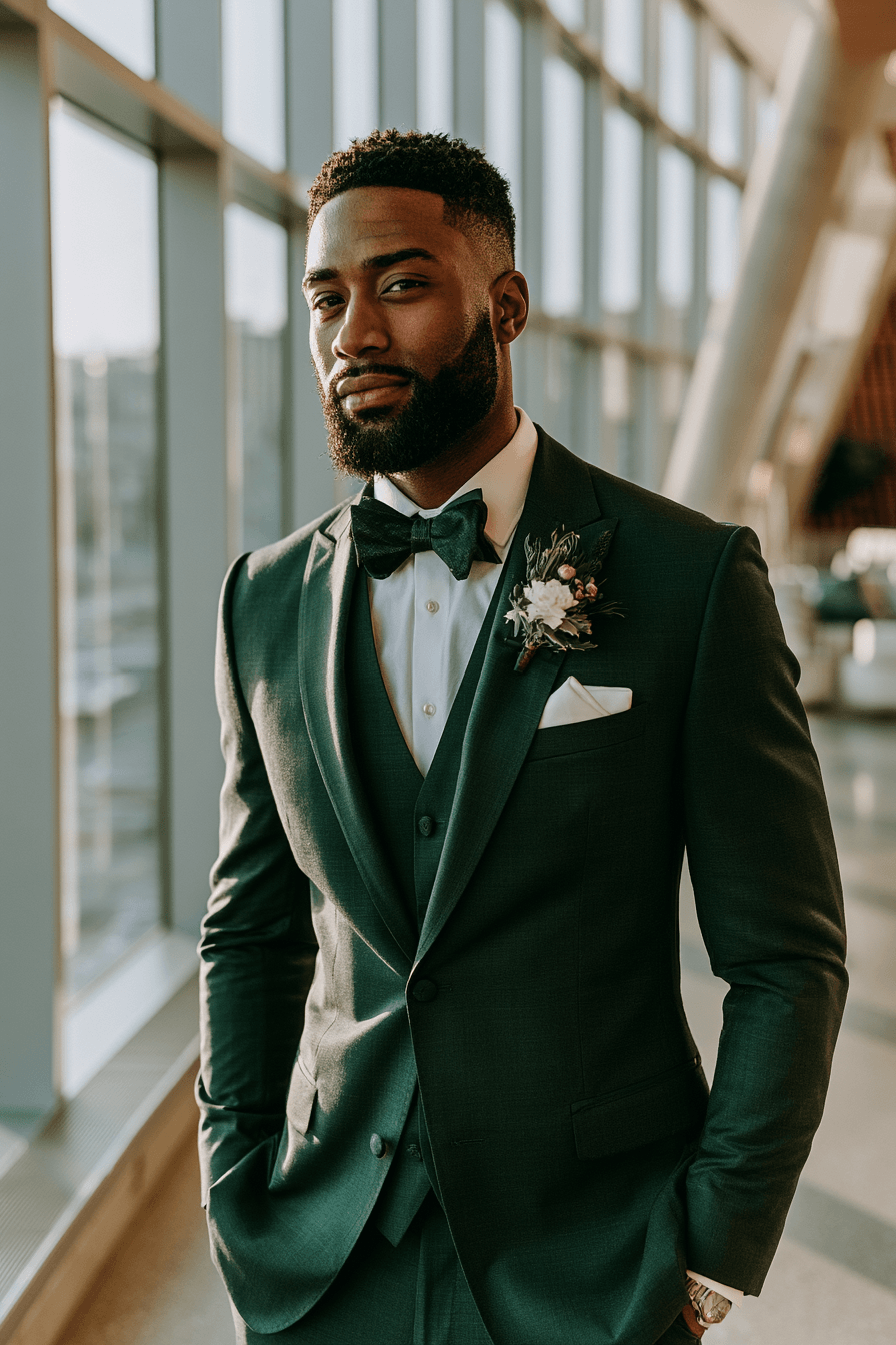 27 Green Tuxedo Wedding Ideas for a Stylish and Modern Celebration