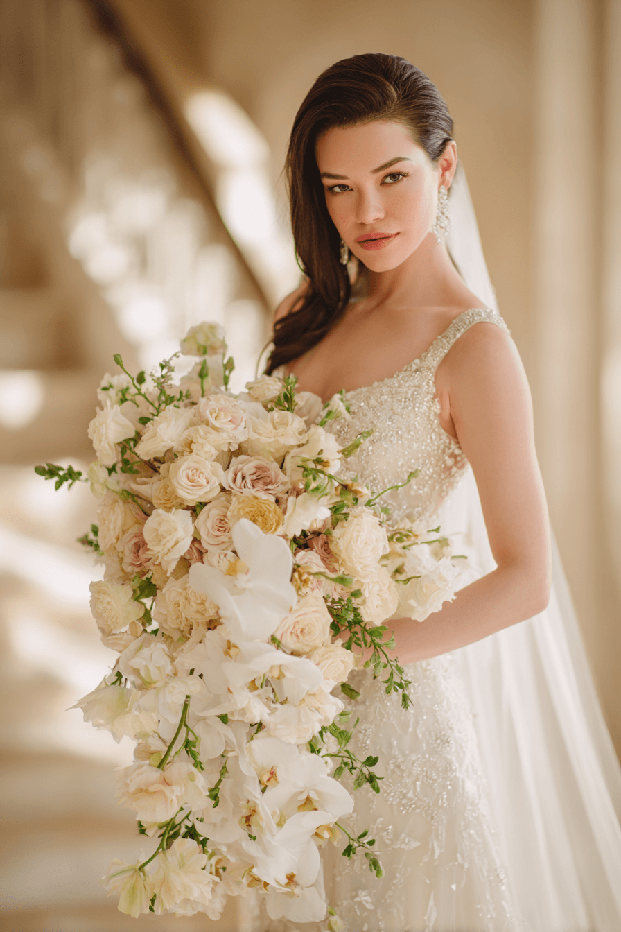 27 Dreamy Cascading Wedding Bouquet Designs Brides Love