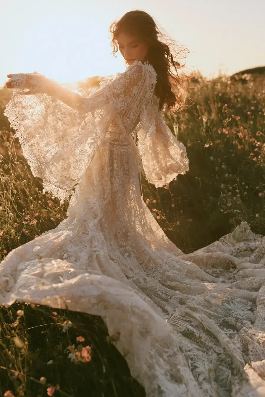 27 Stunning Boho Wedding Dresses for Free Spirited Brides
