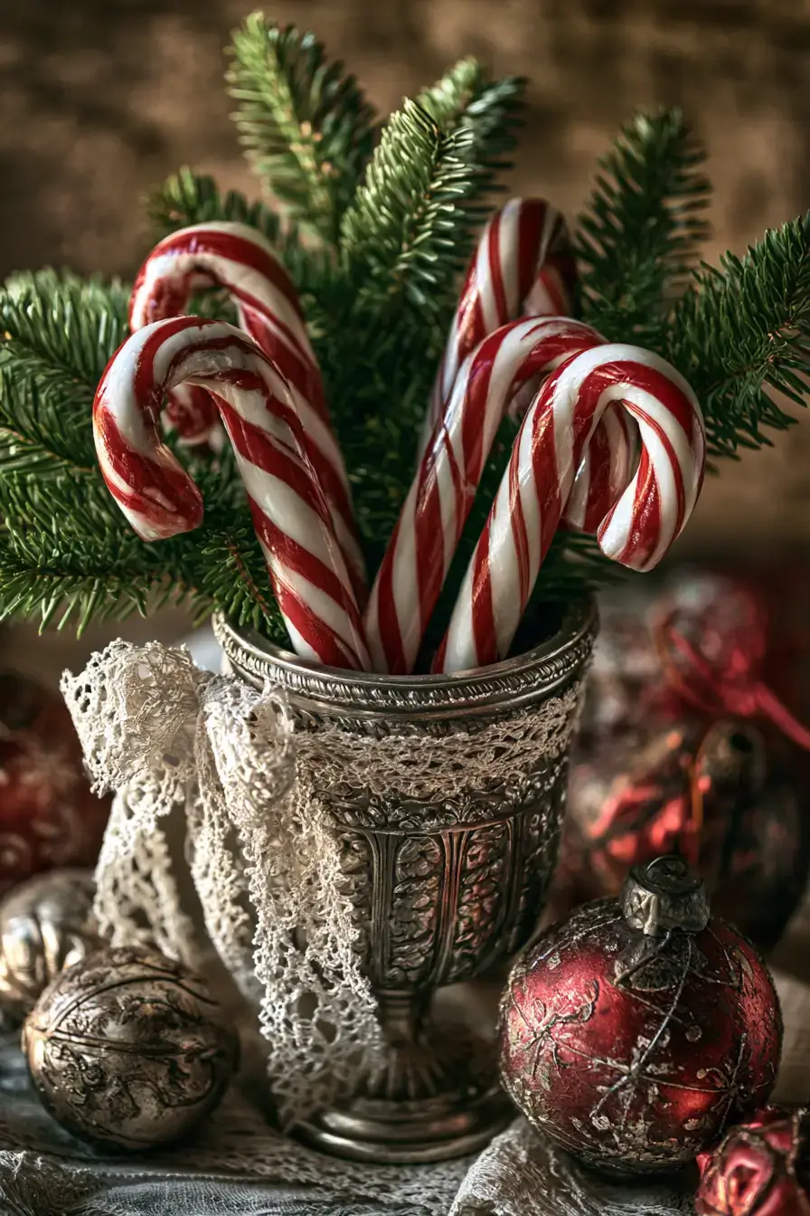 27 Candy Cane Centerpiece Ideas to Make Your Holiday Table Shine