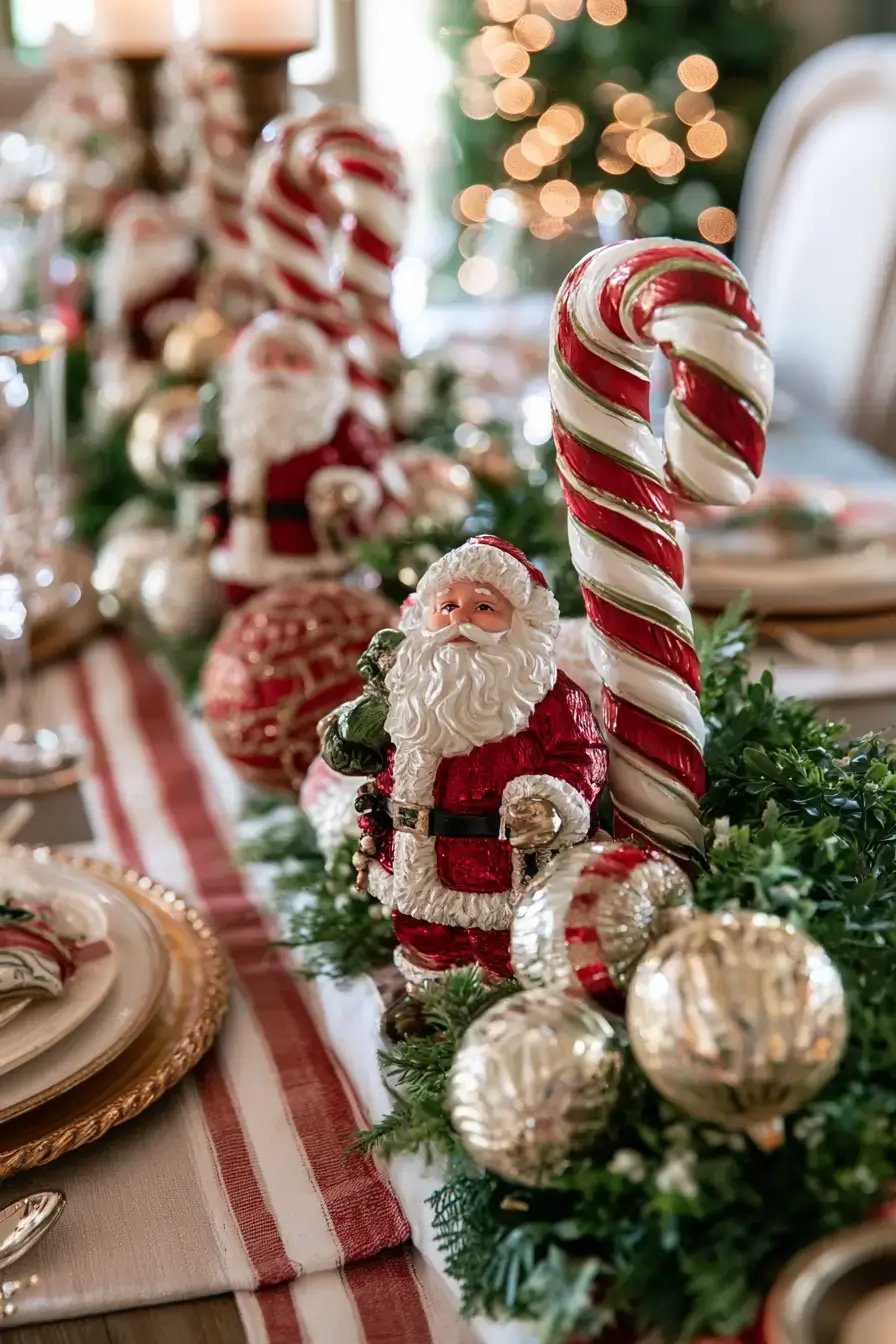 27 Candy Cane Centerpiece Ideas to Make Your Holiday Table Shine
