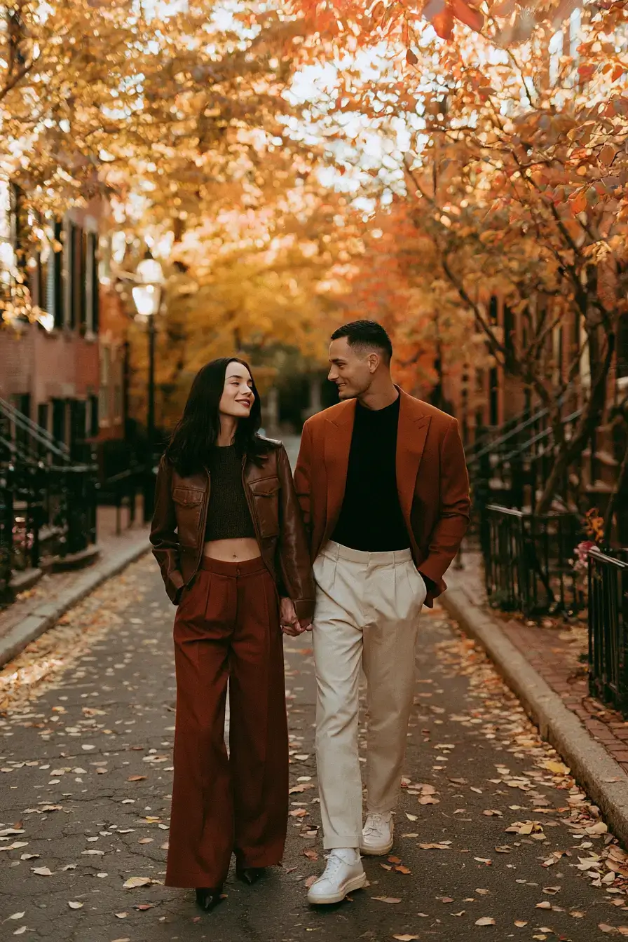 27 Fall Engagement Outfits That Feel Cozy and Romantic