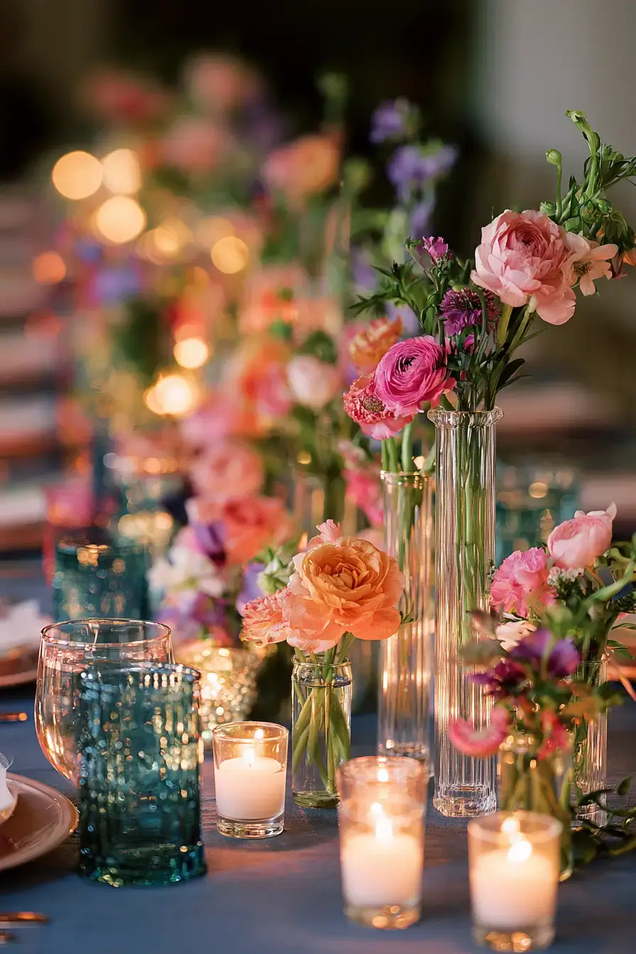 27 Bud Vase Wedding Centerpiece Ideas for a Romantic Reception