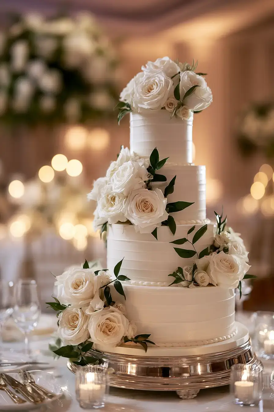 27 Stunning 4 Tier Wedding Cake Ideas to Inspire Your Celebration