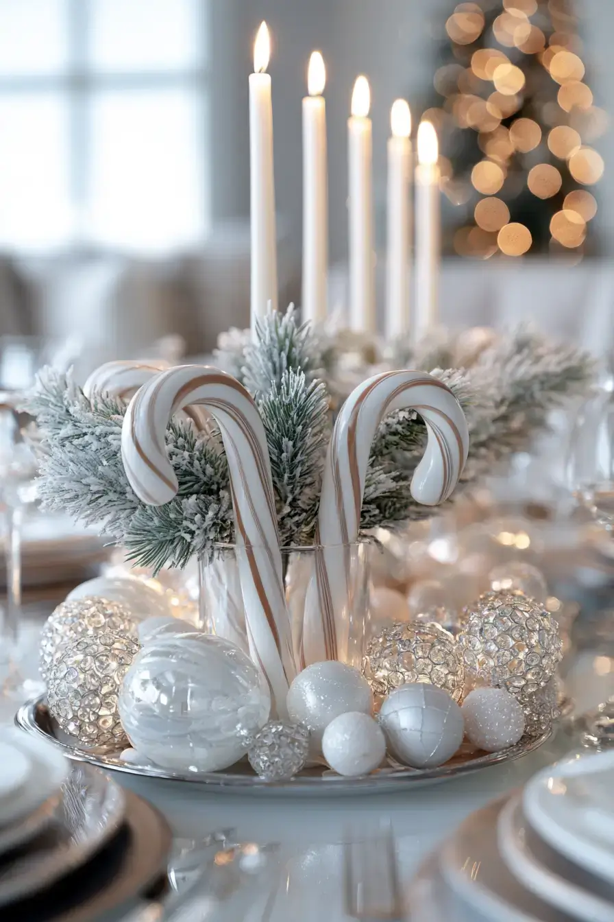 27 Candy Cane Centerpiece Ideas to Make Your Holiday Table Shine