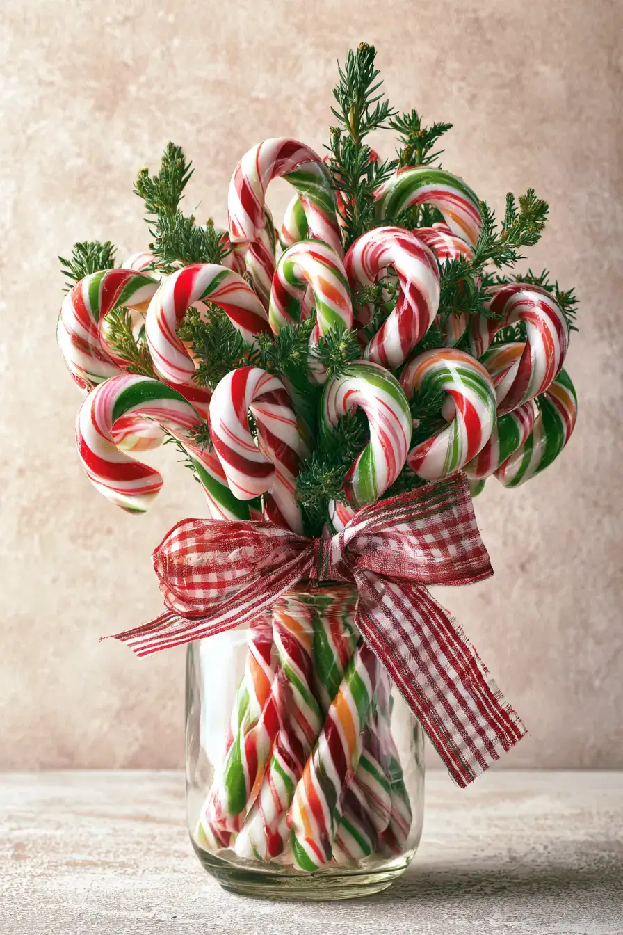 27 Candy Cane Centerpiece Ideas to Make Your Holiday Table Shine