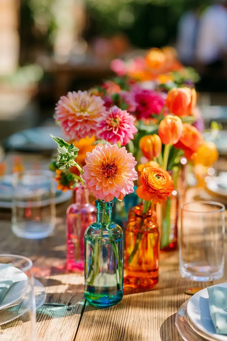 27 Bud Vase Wedding Centerpiece Ideas for a Romantic Reception