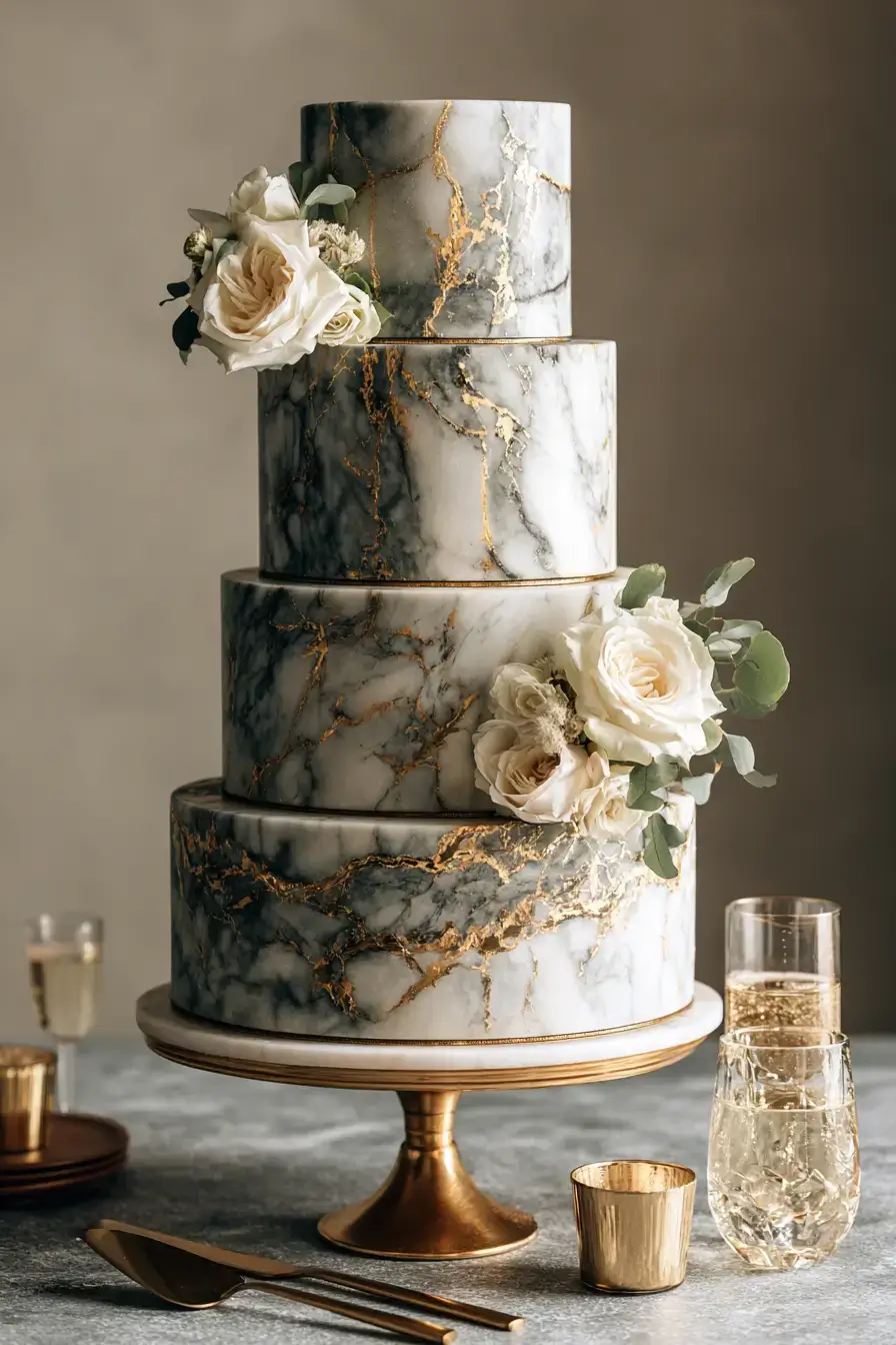27 Stunning 4 Tier Wedding Cake Ideas to Inspire Your Celebration