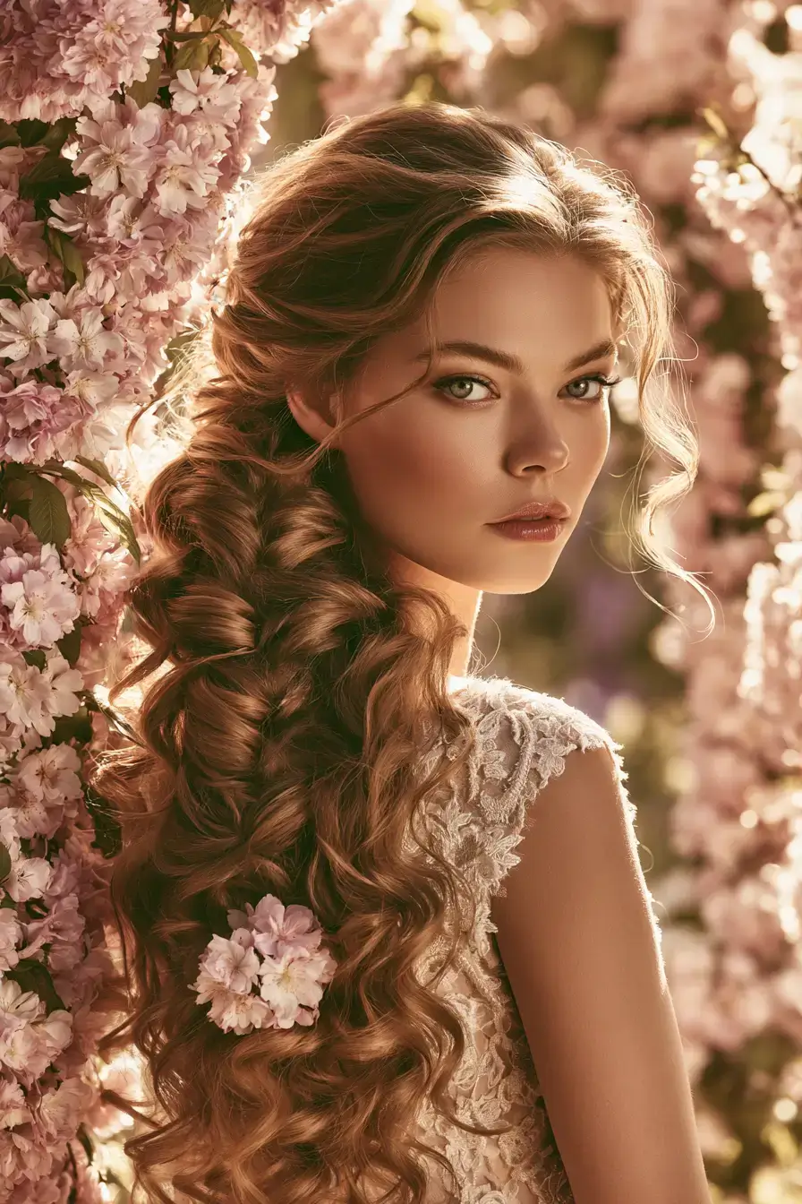 27 Romantic Waterfall Braid Wedding Hairstyles for Every Hair Length