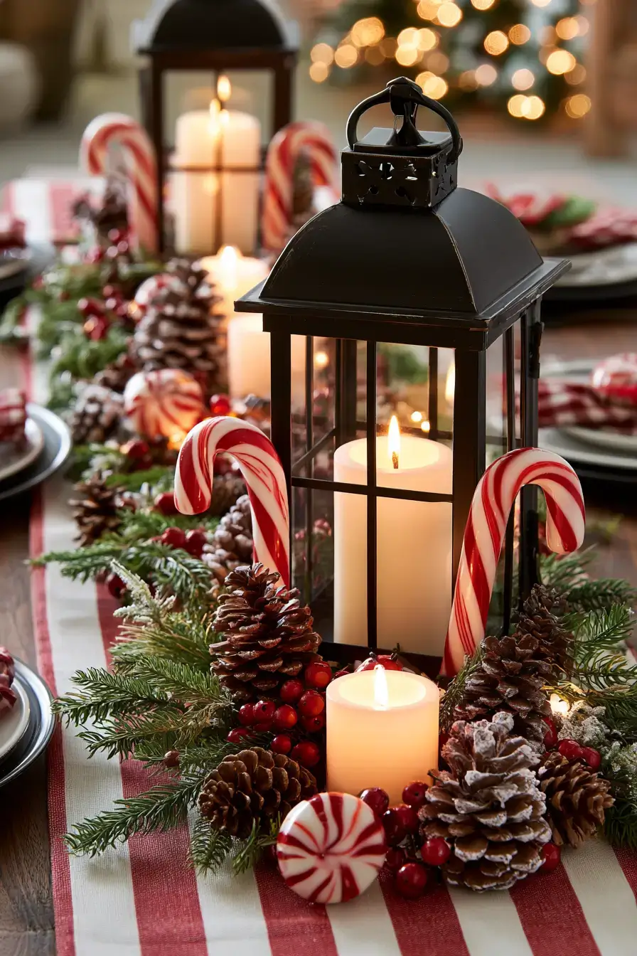 27 Candy Cane Centerpiece Ideas to Make Your Holiday Table Shine