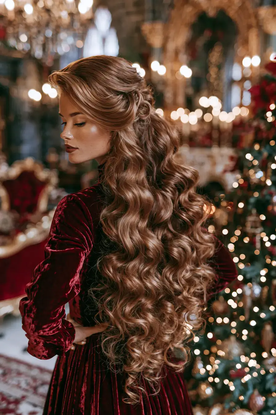 27 Christmas Party Hair Ideas to Shine This Holiday Season