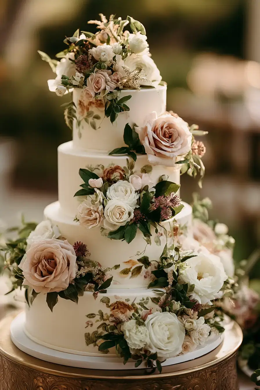 27 Stunning 4 Tier Wedding Cake Ideas to Inspire Your Celebration