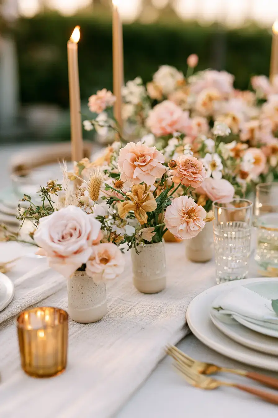 27 Bud Vase Wedding Centerpiece Ideas for a Romantic Reception