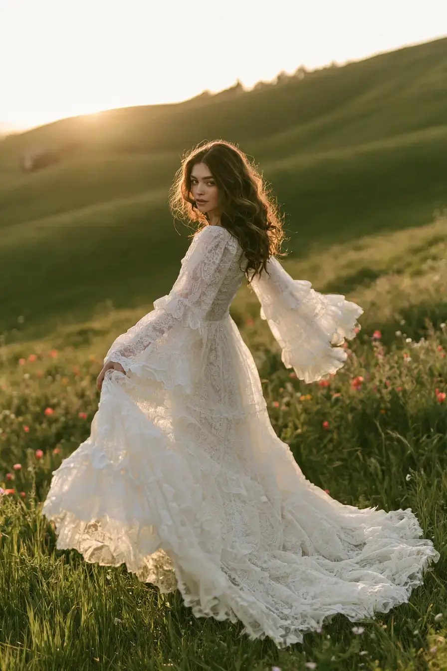 27 Stunning Boho Wedding Dresses for Free Spirited Brides