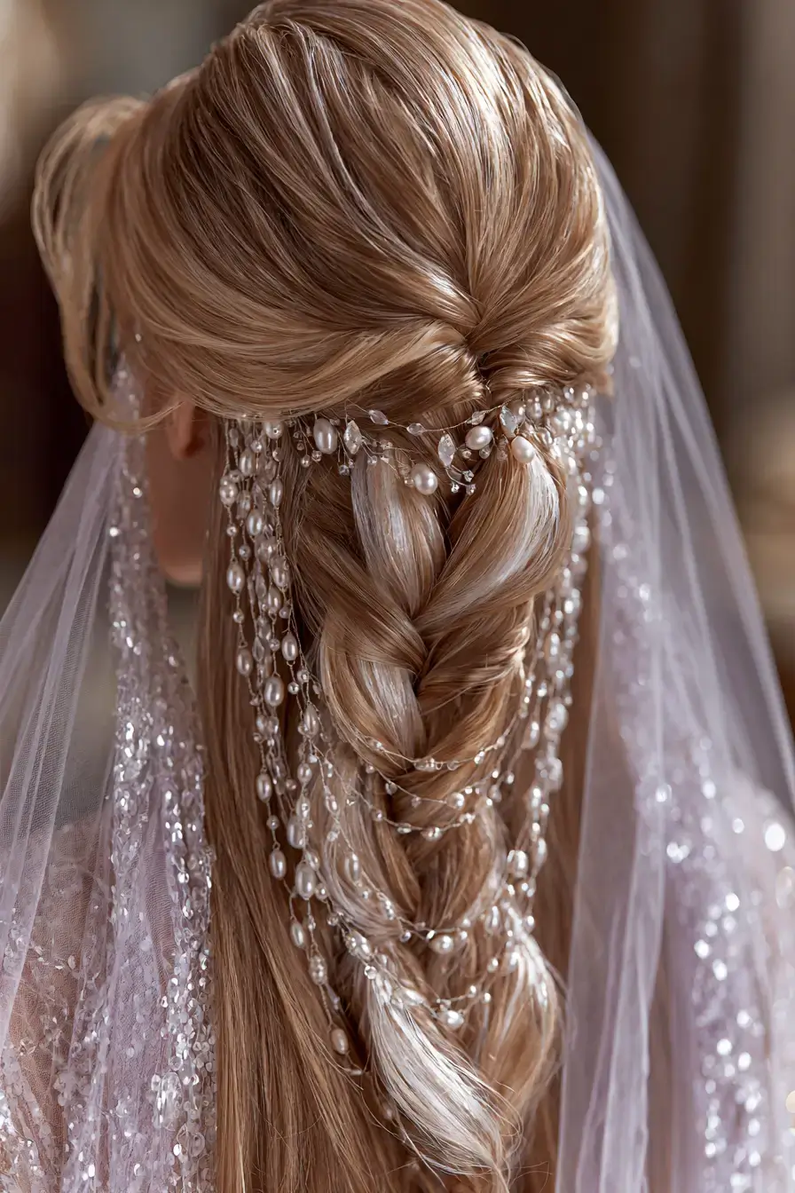 27 Romantic Waterfall Braid Wedding Hairstyles for Every Hair Length