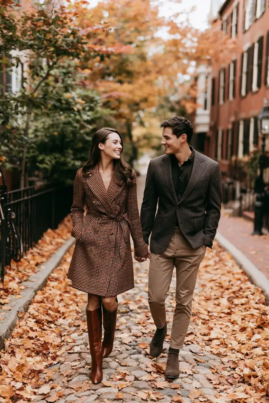 27 Fall Engagement Outfits That Feel Cozy and Romantic