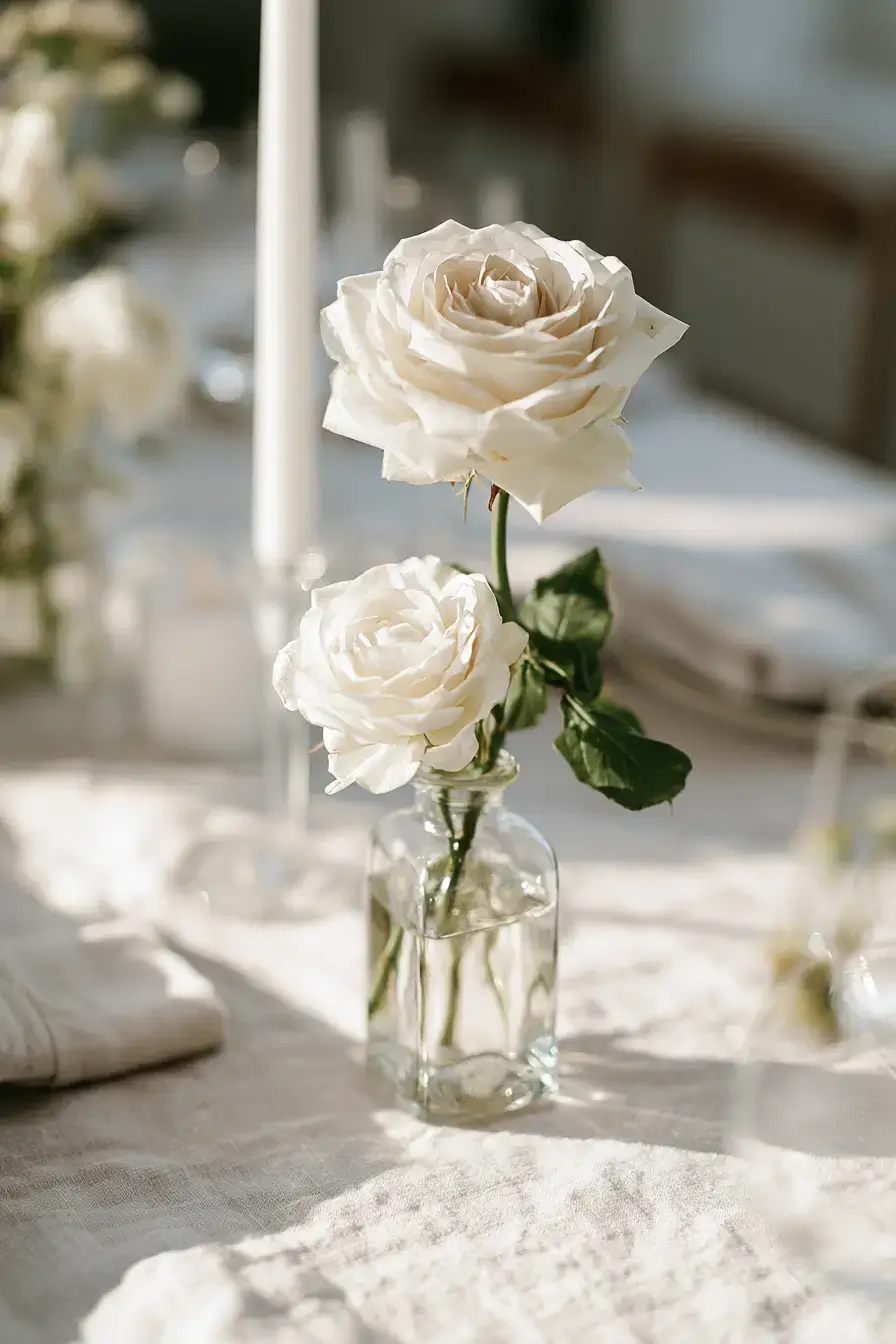 27 Bud Vase Wedding Centerpiece Ideas for a Romantic Reception