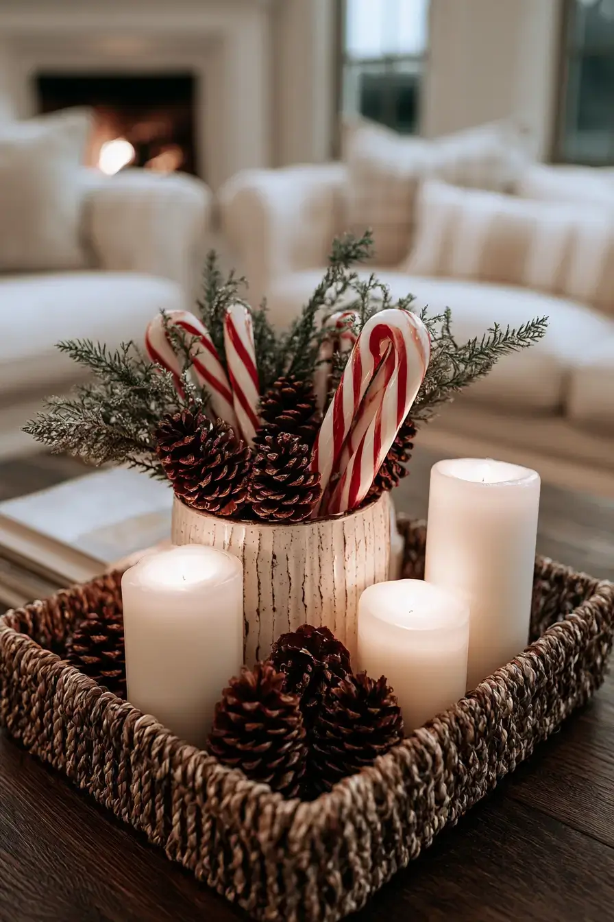 27 Candy Cane Centerpiece Ideas to Make Your Holiday Table Shine