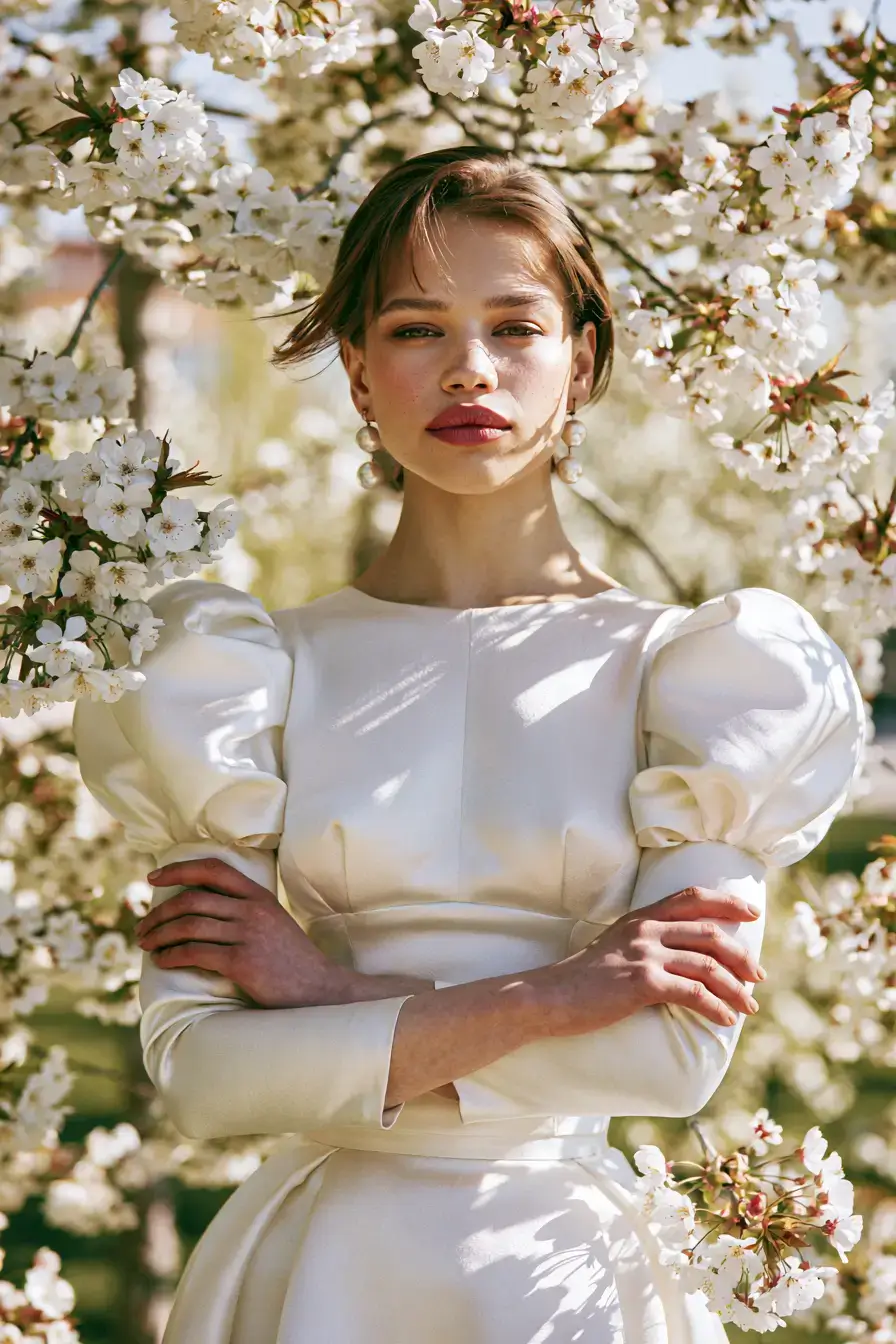 27 Luxury Satin Wedding Dress with Sleeves to Elevate Your Bridal Style