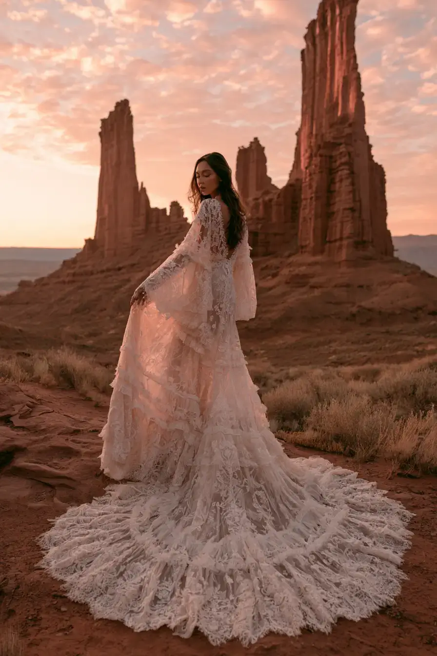 27 Stunning Boho Wedding Dresses for Free Spirited Brides