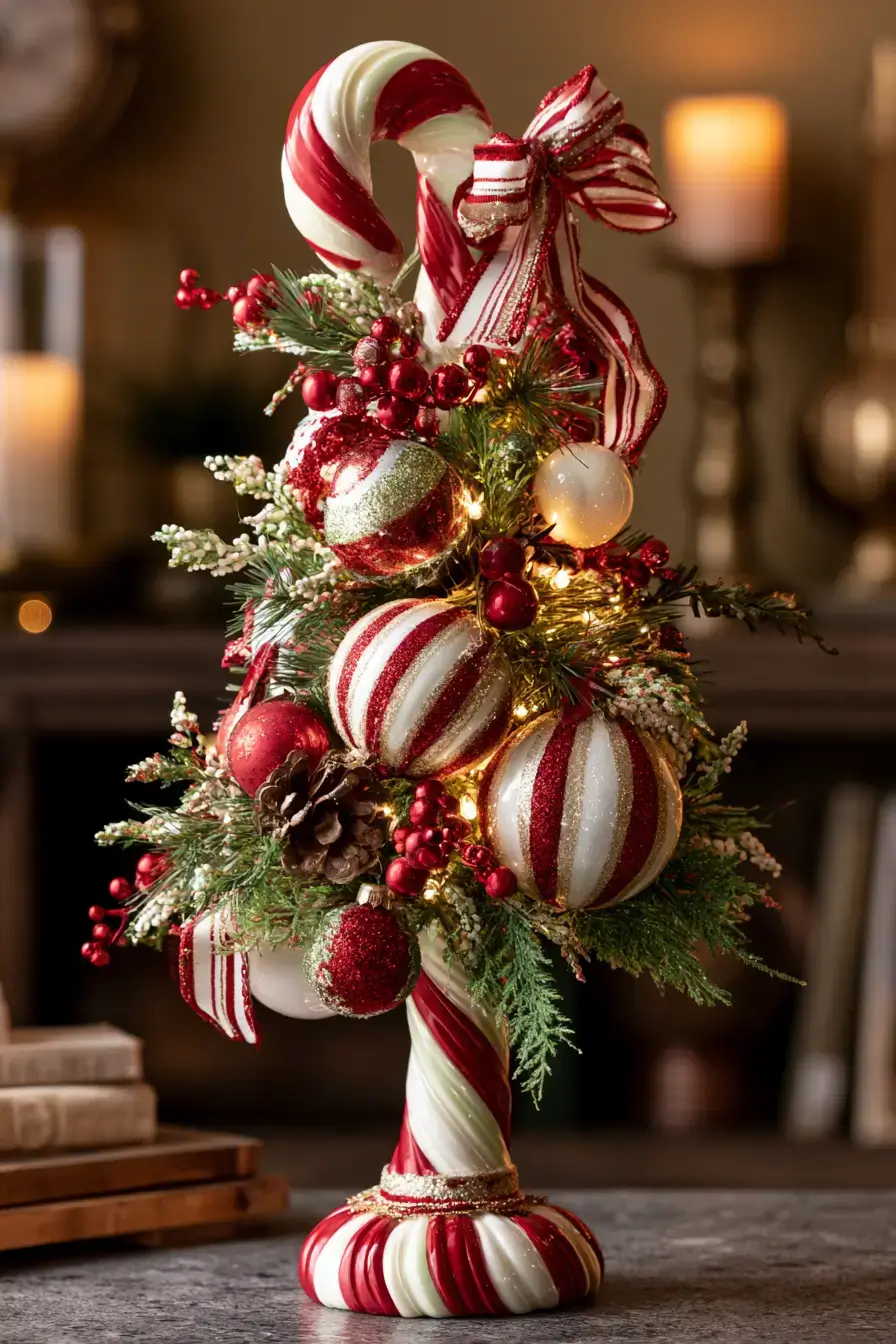 27 Candy Cane Centerpiece Ideas to Make Your Holiday Table Shine