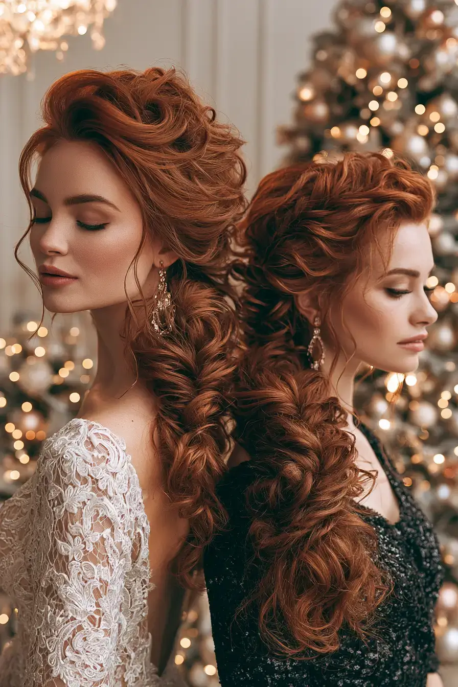 27 Christmas Party Hair Ideas to Shine This Holiday Season