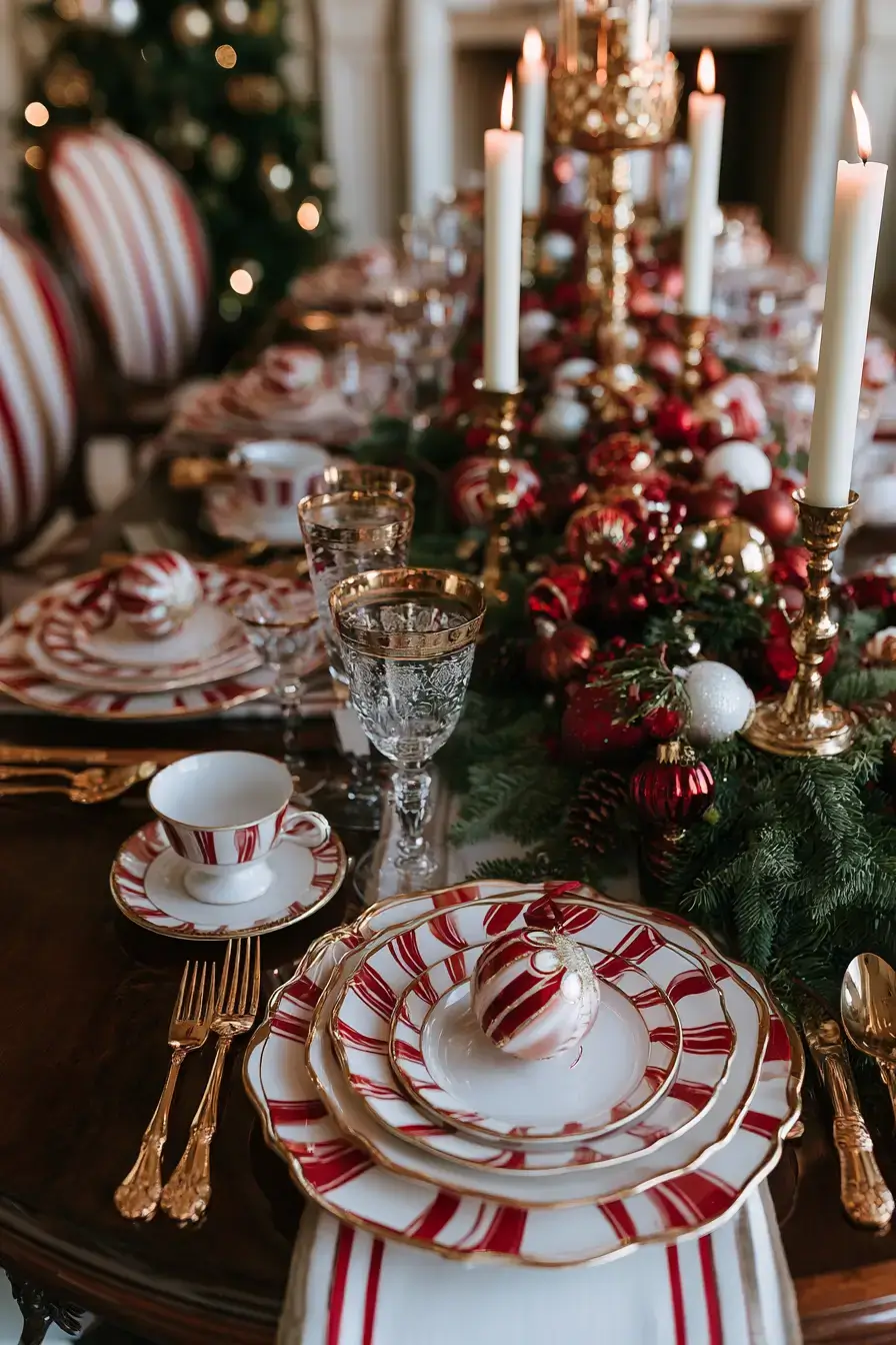 27 Candy Cane Centerpiece Ideas to Make Your Holiday Table Shine