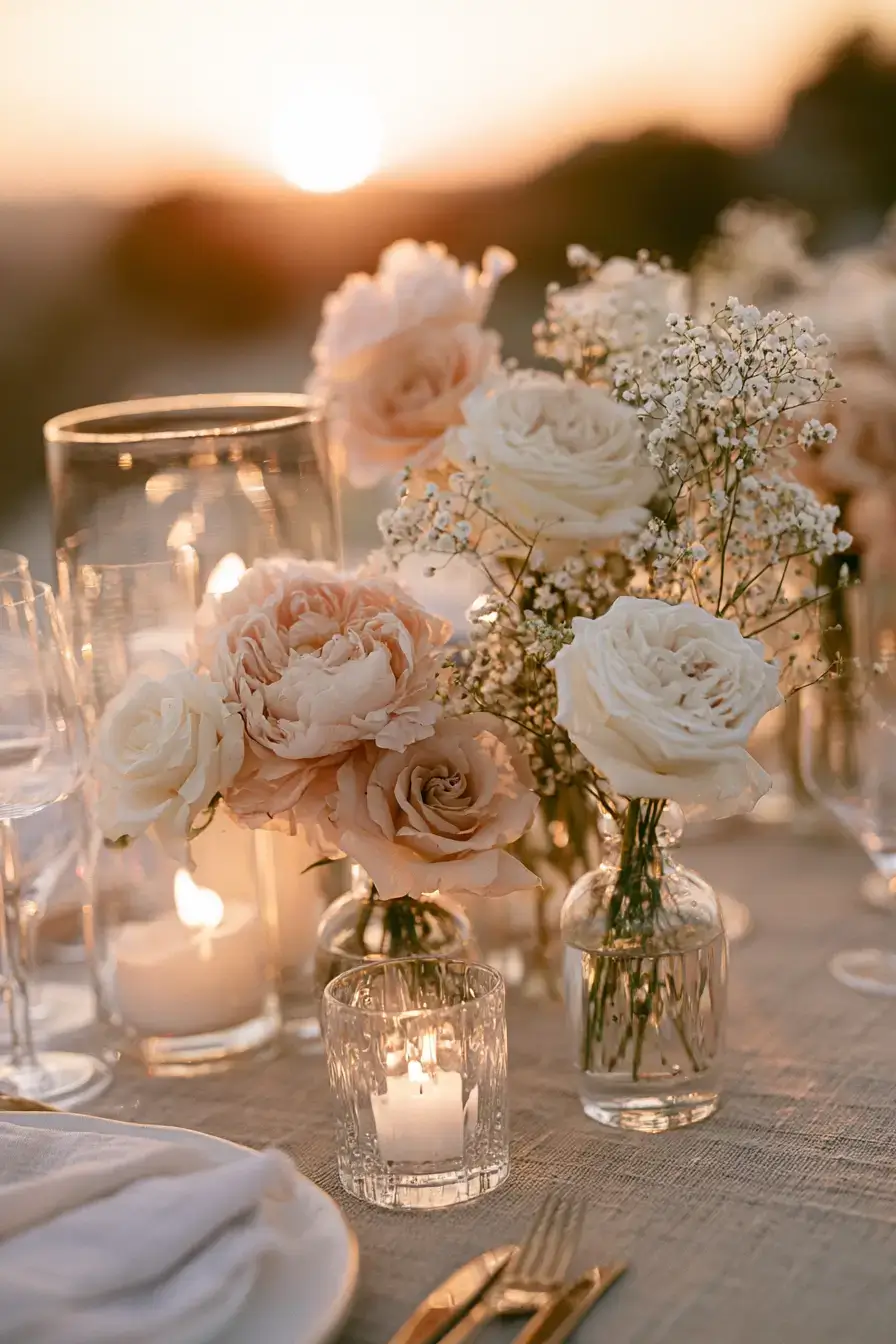 27 Bud Vase Wedding Centerpiece Ideas for a Romantic Reception