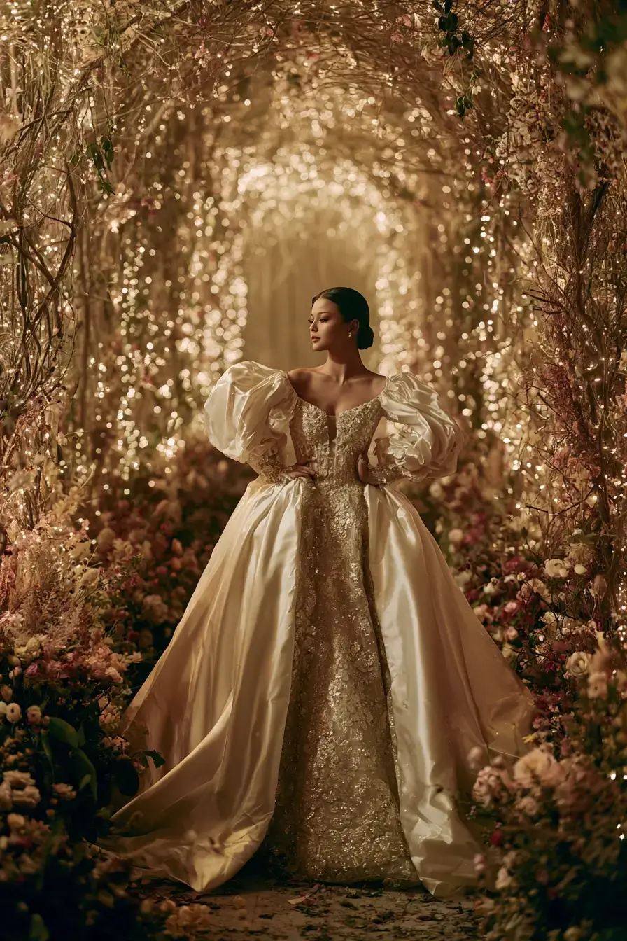 27 Luxury Satin Wedding Dress with Sleeves to Elevate Your Bridal Style