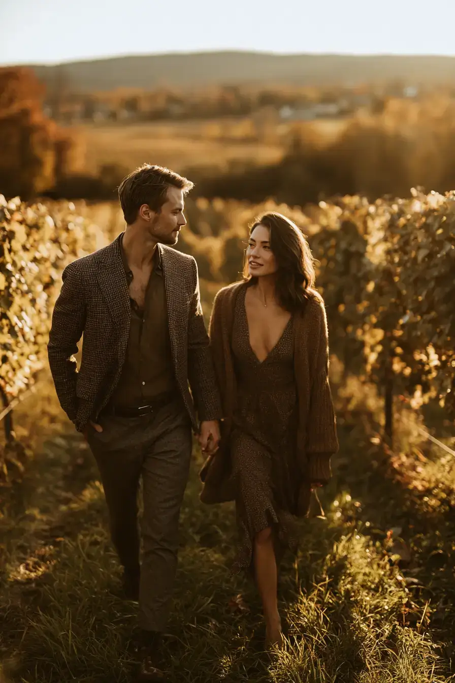 27 Fall Engagement Outfits That Feel Cozy and Romantic