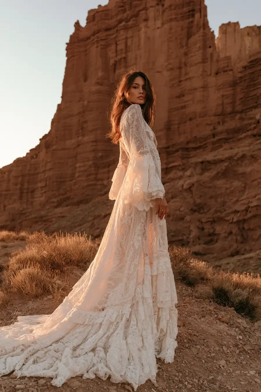 27 Stunning Boho Wedding Dresses for Free Spirited Brides