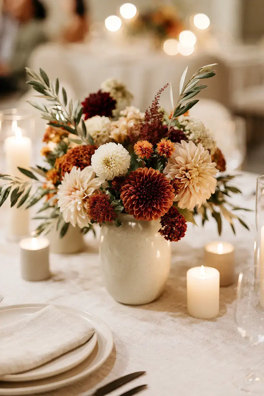 27 Fall Wedding Centerpieces for a Cozy and Romantic Celebration