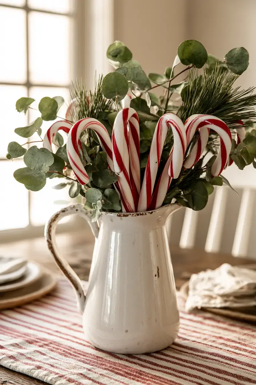 27 Candy Cane Centerpiece Ideas to Make Your Holiday Table Shine