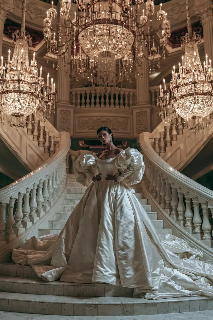 27 Luxury Satin Wedding Dress with Sleeves to Elevate Your Bridal Style