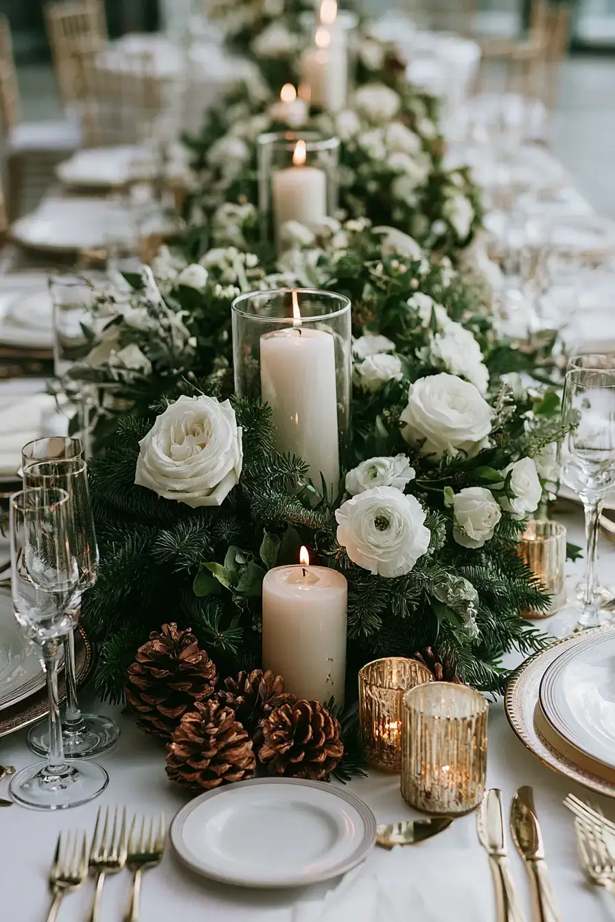 27 Elegant Christmas Wedding Centerpieces You'll Love This Holiday Season
