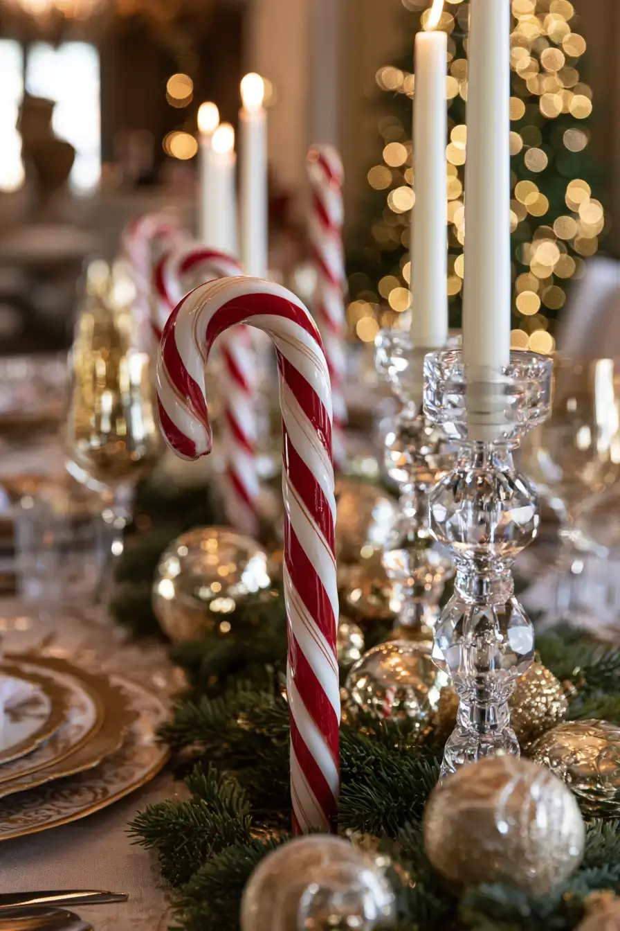 27 Candy Cane Centerpiece Ideas to Make Your Holiday Table Shine