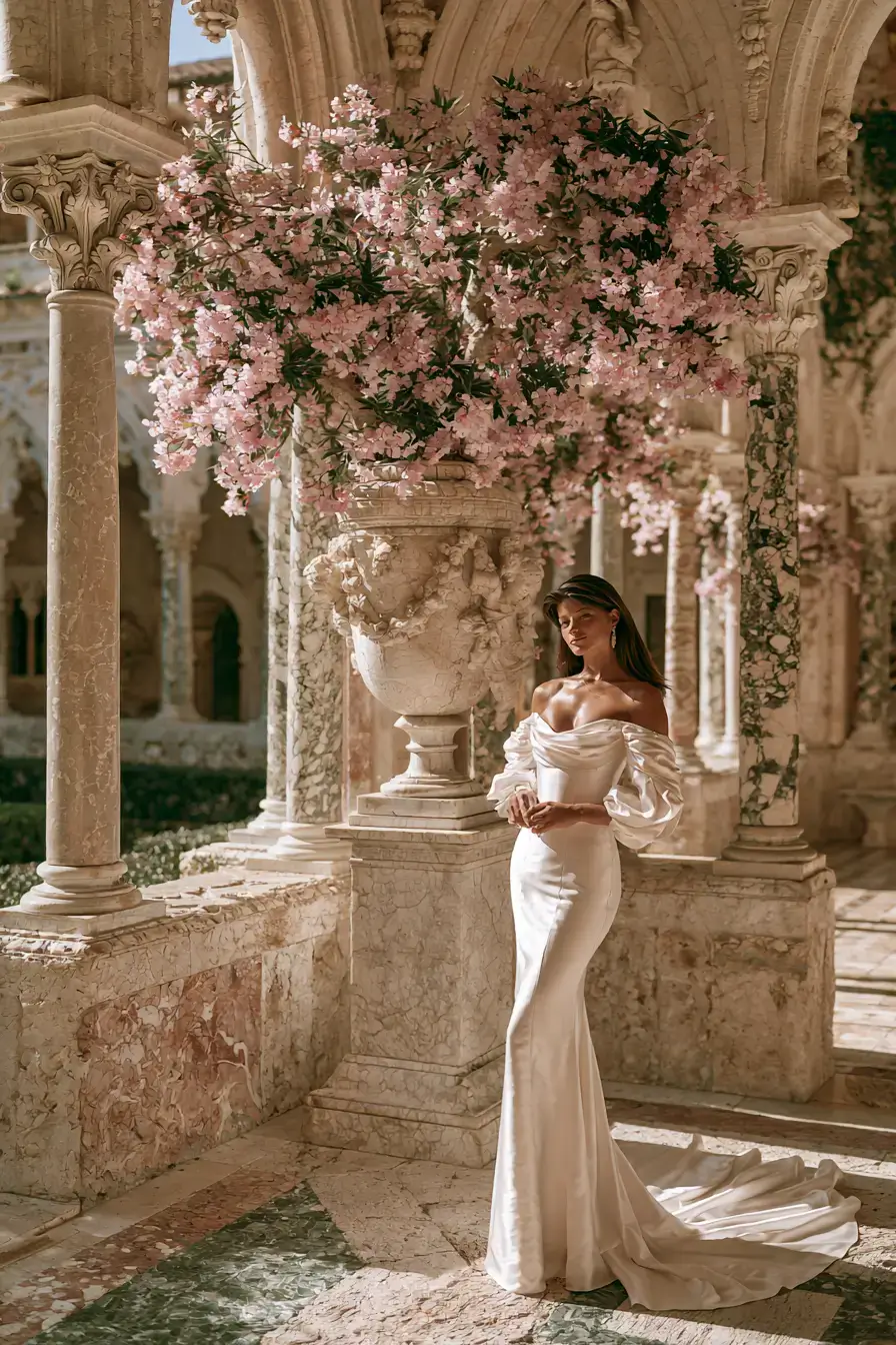 27 Luxury Satin Wedding Dress with Sleeves to Elevate Your Bridal Style