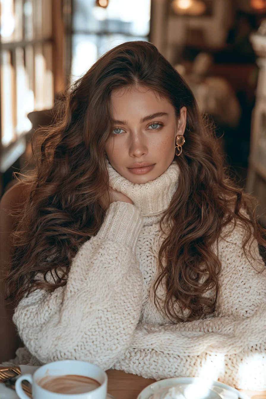 27 Cozy Hairstyles for Warm Feminine Style