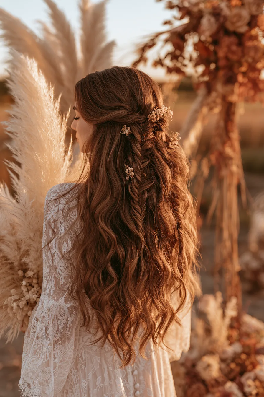 27 Beautiful Fall Wedding Hairstyles For Your Big Day